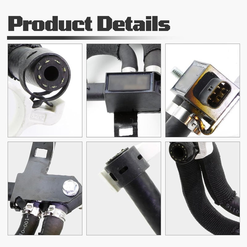 ECOMARK Exhaust Gas Recirculation Valve Vacuum Solenoid Assembly Fit for Ford Ranger Bronco Explorer 2020-2024 Replace LB5Z-9J433-B LB5E-9J433-AC LB5Z-9J433-A - Image 2